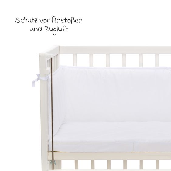 Fillikid Nestchen für Beistellbett Nino 175 cm - Weiß