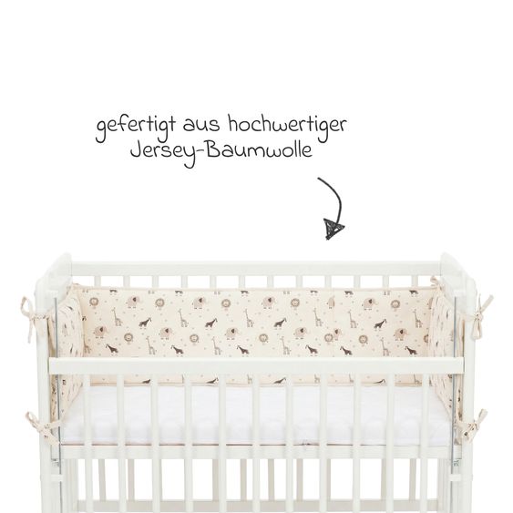 Fillikid Tour De Lit Pour Lit Cododo Nino 175 x 26 cm - Crème