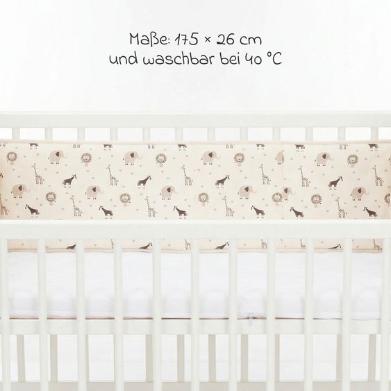 Fillikid Tour De Lit Pour Lit Cododo Nino 175 x 26 cm - Crème