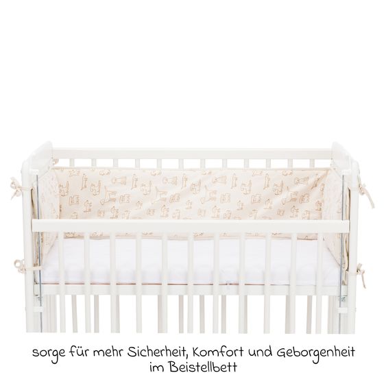 Fillikid Tour De Lit Pour Lit Cododo Nino 175 x 26 cm - Beige