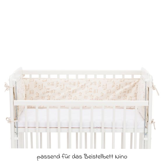 Fillikid Tour De Lit Pour Lit Cododo Nino 175 x 26 cm - Beige