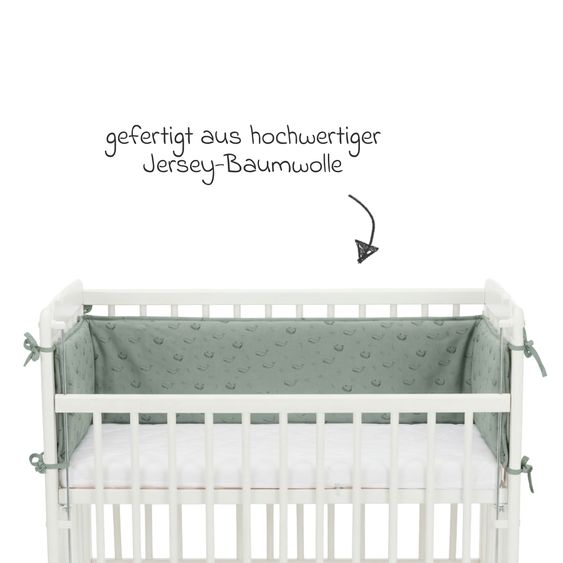 Fillikid Tour De Lit Pour Lit Cododo Nino 175 x 26 cm - Vert