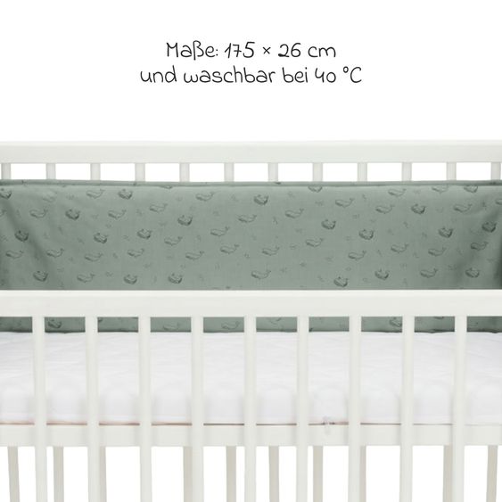 Fillikid Tour De Lit Pour Lit Cododo Nino 175 x 26 cm - Vert