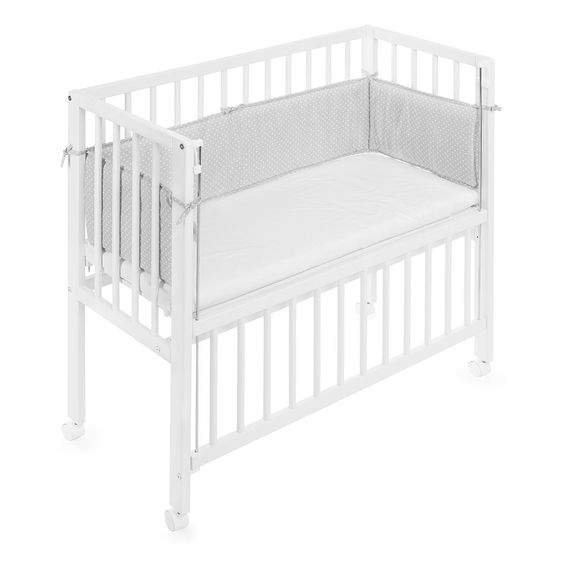 Fillikid Nestchen für Beistellbett Universal + Premium Vario 3in1 - Punkte - Grau