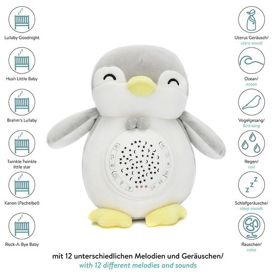 Fillikid Plüschtier mit Licht & Sound - Pinguin