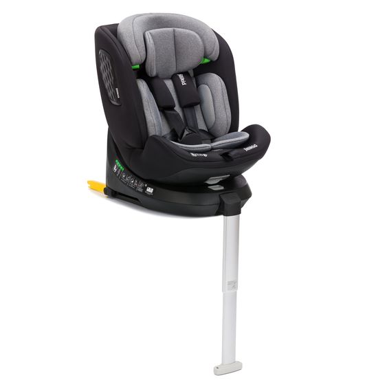 Fillikid Reboarder Car Seat Aris 360° rotatable from birth - 12 years (40 cm - 150 cm) incl. Isofix base - Grey
