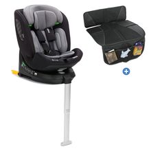 Reboarder Car Seat Aris 360° rotatable from birth - 12 years (40 cm - 150 cm) with Isofx base incl. cushion protector - Grey