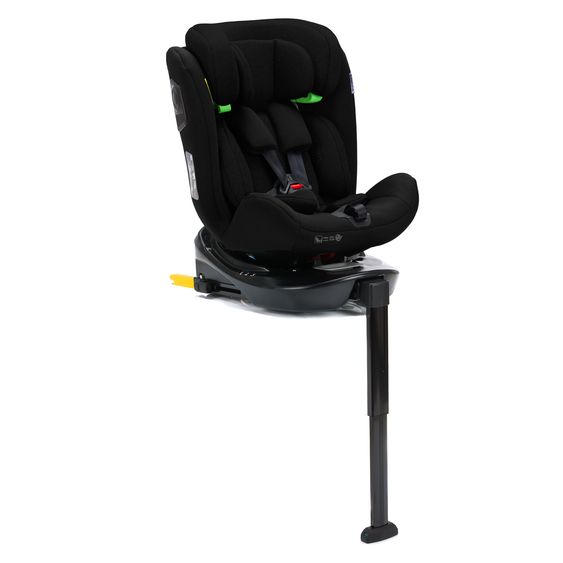 Fillikid Reboarder-Kindersitz Nico 360° drehbar ab Geburt - 12 Jahre (40 cm - 150 cm) mit Isofix-Base - Schwarz