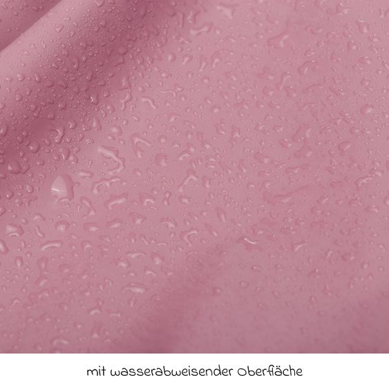 Fillikid Regenhose windicht, wasserabweisend, atmungsaktiv mit versiegelten Nähten und elastichen Beinabschlüsse - Rose - Gr. 98/104