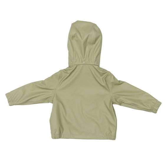 Fillikid Regenjacke windicht, wasserabweisend, atmungsaktiv mit Kapuze und versiegelten Nähten - Salbei - Gr. 98/104