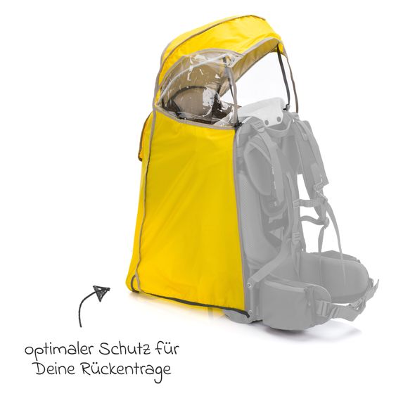 Fillikid Rain cover for back carrier model 18003+18004 - Yellow