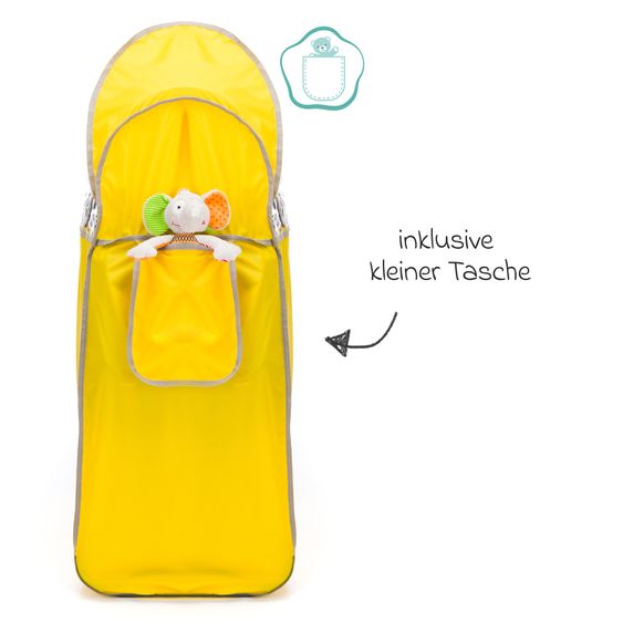 Fillikid Rain cover for back carrier model 18003+18004 - Yellow