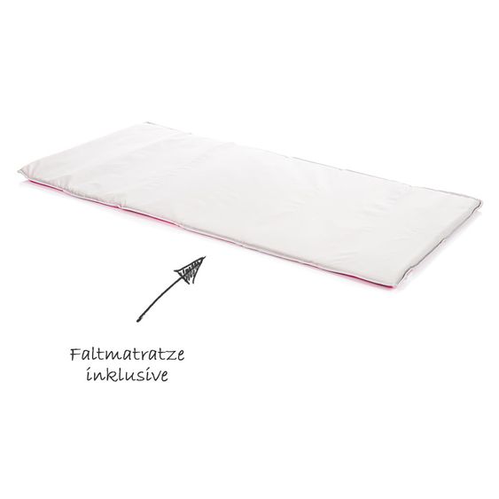 Fillikid Travel Cot Unicorn - Grey Pink