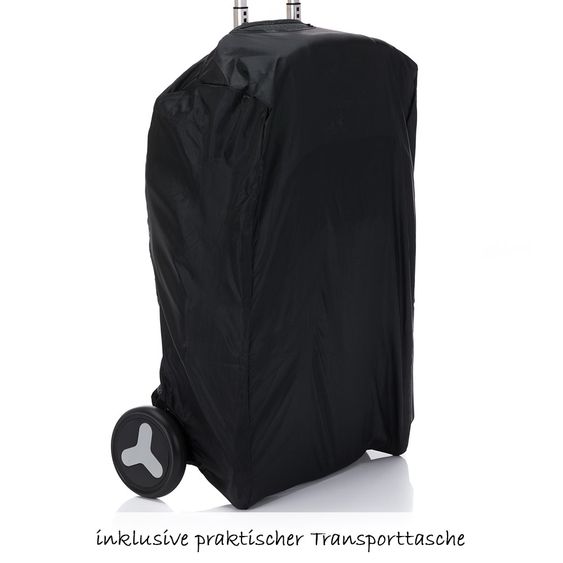 Fillikid Reisebuggy Tourer mit Trollygriff und Transporttasche - Dunkelgrau Melange