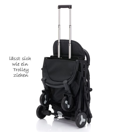 Fillikid Reisebuggy Tourer mit Trollygriff und Transporttasche - Dunkelgrau Melange