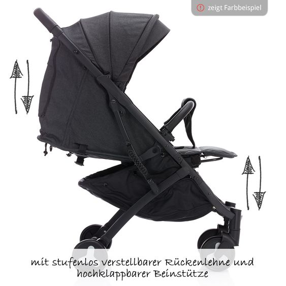 Fillikid Reisebuggy Tourer mit Trollygriff und Transporttasche - Marine Melange