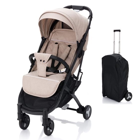 Fillikid Reisebuggy Tourer mit Trollygriff und Transporttasche - Natur Melange