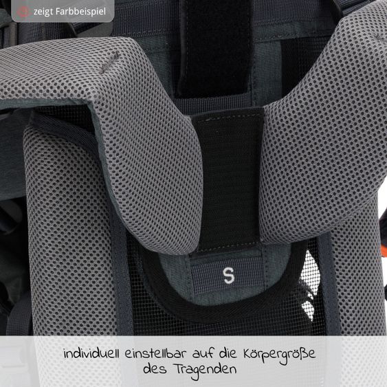 Fillikid Rückentrage Adventure für Baby & Kleinkind bis 20 kg mit Sonnendach & Rucksack - Olivgrün