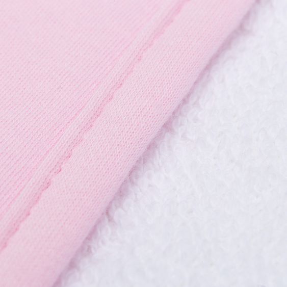 Fillikid Set Kapuzenbadetuch & Waschhandschuh 100 x 100 cm - Princess - Rosa