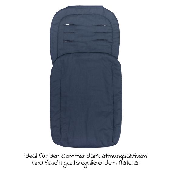 Fillikid Eco summer footmuff for baby carriage & buggy - Navy