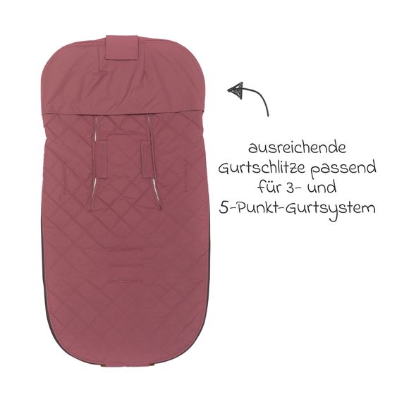 Fillikid Summer footmuff Light Big for buggy, sport and stroller - Old Rose