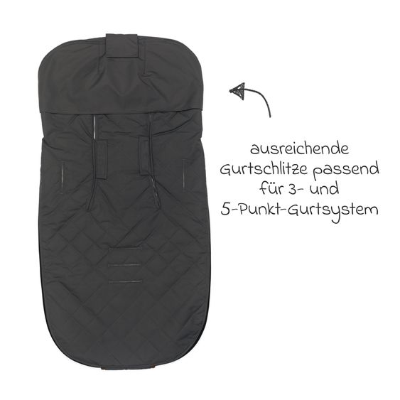 Fillikid Summer footmuff Light Big for buggy, sport and stroller - Grey