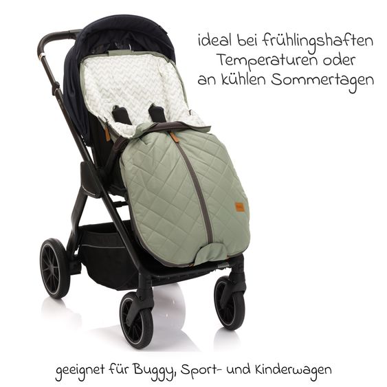 Fillikid Summer footmuff Light Big for buggy, sport and stroller - Sage