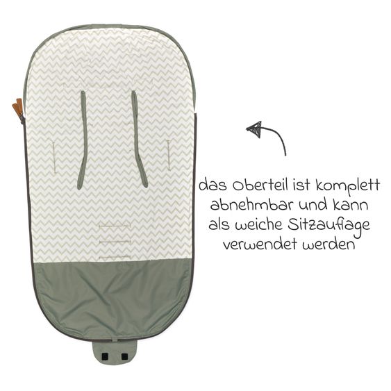 Fillikid Summer footmuff Light Big for buggy, sport and stroller - Sage