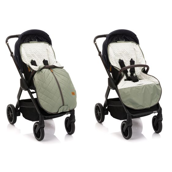 Fillikid Summer footmuff Light Big for buggy, sport and stroller - Sage