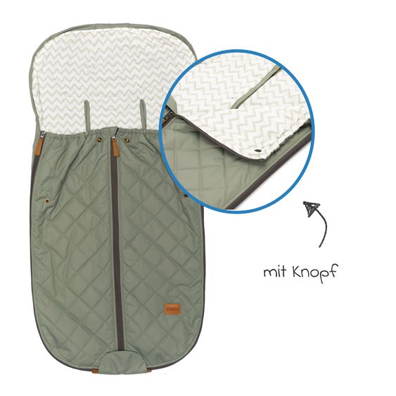 Fillikid Summer footmuff Light Big for buggy, sport and stroller - Sage