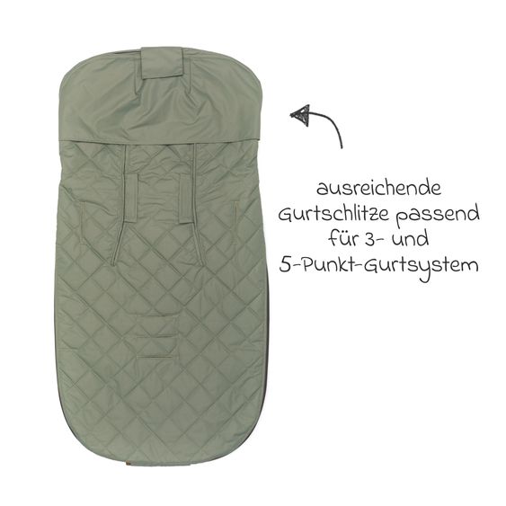 Fillikid Summer footmuff Light Big for buggy, sport and stroller - Sage