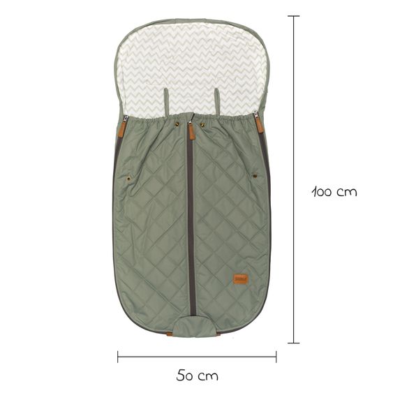 Fillikid Summer footmuff Light Big for buggy, sport and stroller - Sage