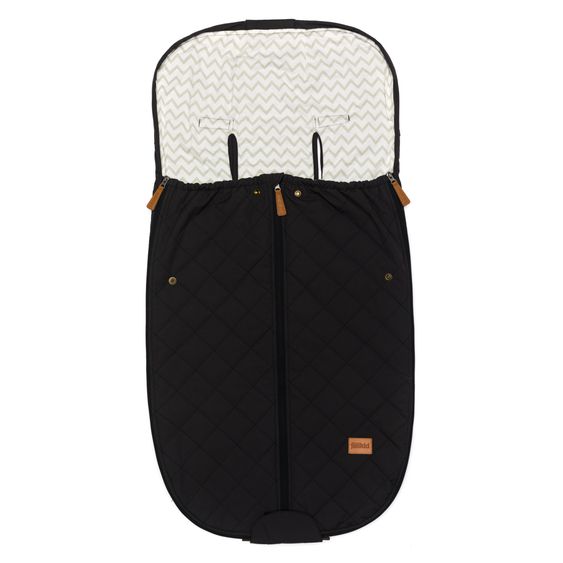 Fillikid Summer footmuff Light Big for buggy, sport and stroller - Black