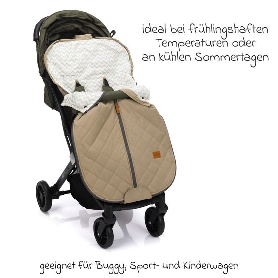 Fillikid Summer footmuff Light Big for buggy, sport and stroller - Taupe