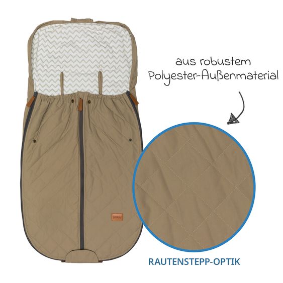 Fillikid Summer footmuff Light Big for buggy, sport and stroller - Taupe