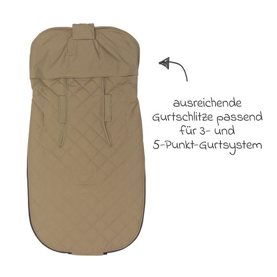 Fillikid Summer footmuff Light Big for buggy, sport and stroller - Taupe