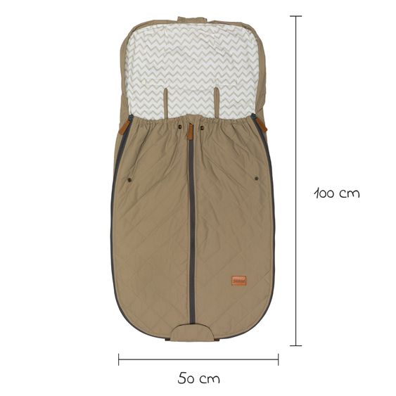 Fillikid Summer footmuff Light Big for buggy, sport and stroller - Taupe