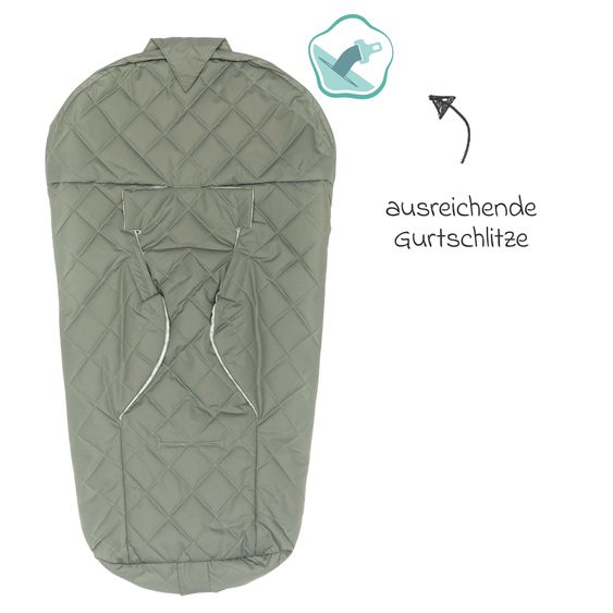 Fillikid Summer footmuff Light Small for Infant Car Seats & Carrycots - Sage