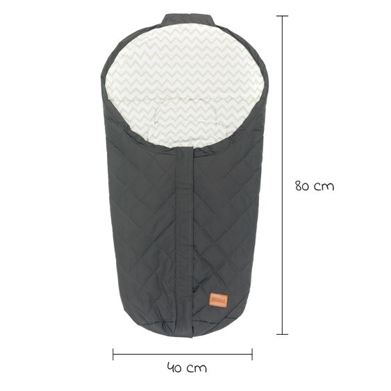 Fillikid Summer footmuff Light Small for Infant Car Seats & Carrycots - Black