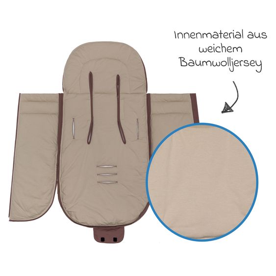 Fillikid Summer footmuff Light Trend for Buggy, Sport and Stroller - Old Rose