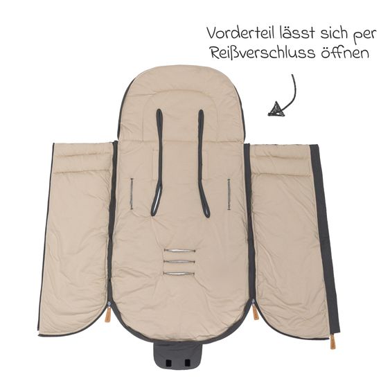 Fillikid Summer footmuff Light Trend for Buggy, Sport and Stroller - Grey