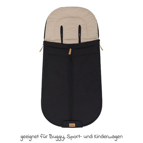 Fillikid Sommerfußsack Light Trend für Buggy, Sport- und Kinderwagen - Schwarz