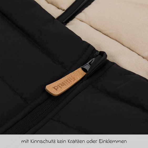 Fillikid Sommerfußsack Light Trend für Buggy, Sport- und Kinderwagen - Schwarz