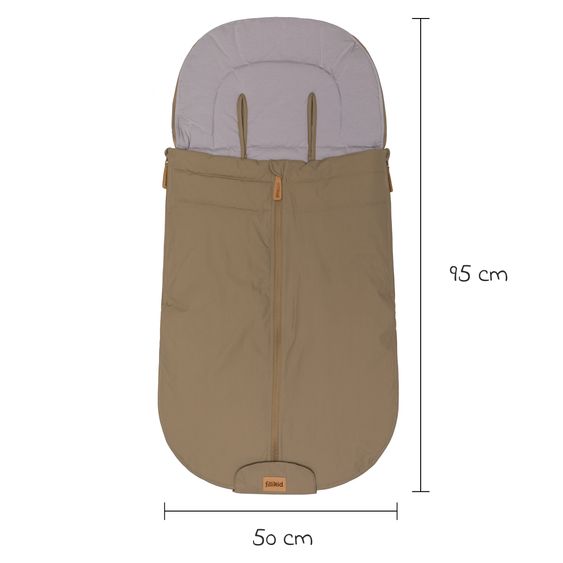 Fillikid Sommerfußsack Light Trend für Buggy, Sport- und Kinderwagen - Taupe