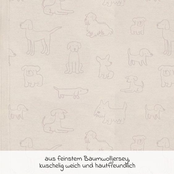 Fillikid Summer sleeping bag with Legs TOG 0.5 - Dog - Beige - Size: 80