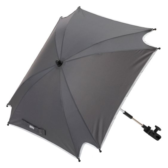 Fillikid Sonnenschirm XL mit UV-Schutz 50+ & Universalhalterung - Grau