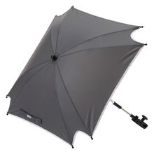 Sonnenschirm XL mit UV-Schutz 50+ & Universalhalterung - Grau