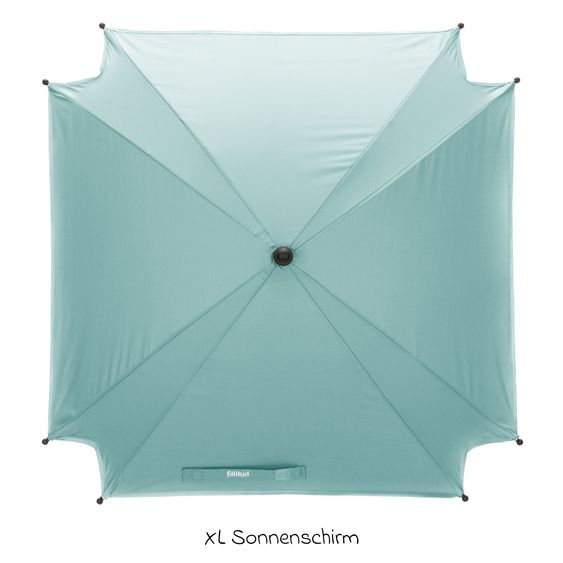 Fillikid Ombrellone per passeggino XL con protezione UV 50+ & supporto universale - Mint