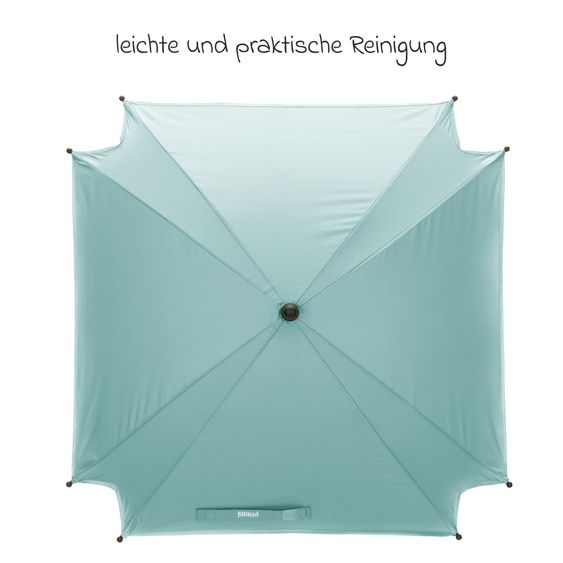 Fillikid Ombrellone per passeggino XL con protezione UV 50+ & supporto universale - Mint