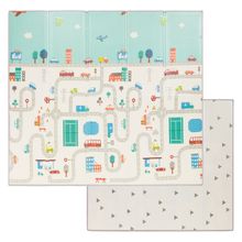 Tappeto gioco con design a doppia faccia 180 x 200 cm - Street